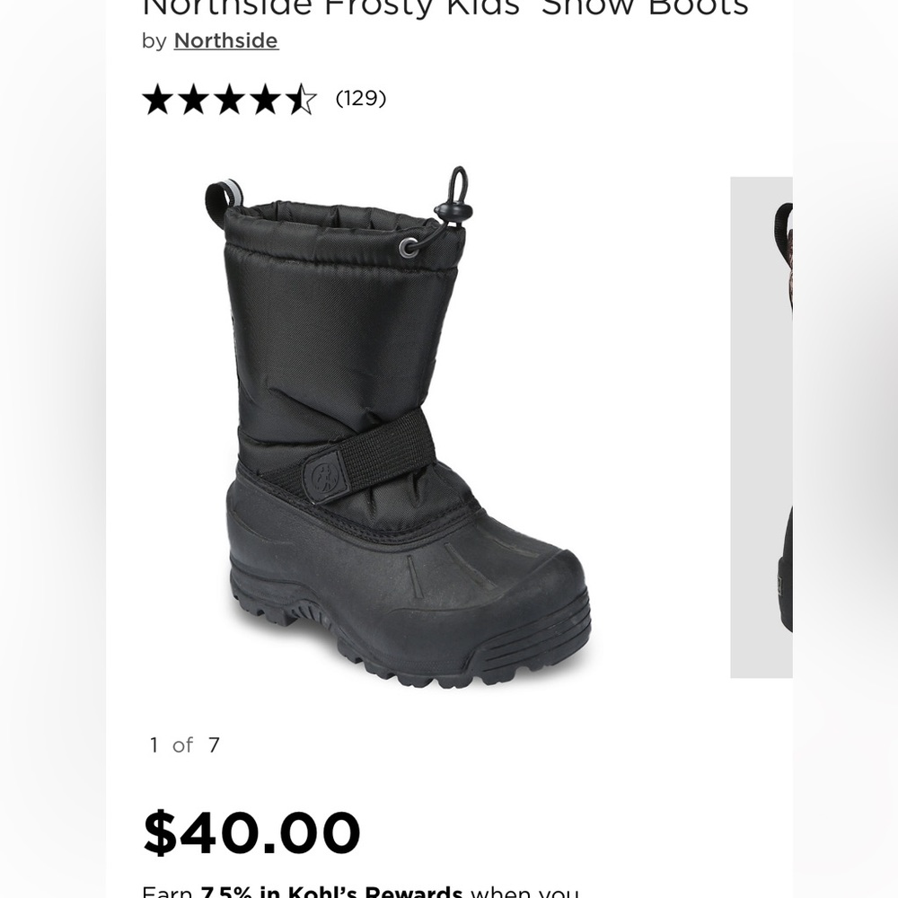 Brand new, in box, with tags Boys winter boots. Size 9